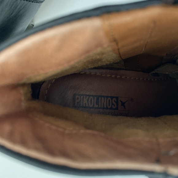 PIKOLINOS Andorra Black Boot Leather Tassel Ankle Bootie Round Toe Zip 40 9 9.5 - Picture 8 of 9